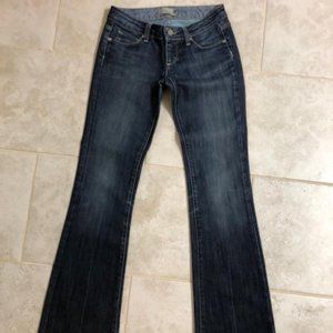 PAIGE Low-rise Boot Leg Premium Denim Sz 25 EUC